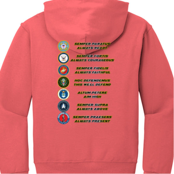 Retro Heather Coral - BACK